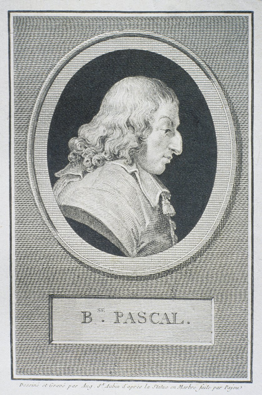Blaise Pascal (1623-62) - Augustin de Saint Aubin