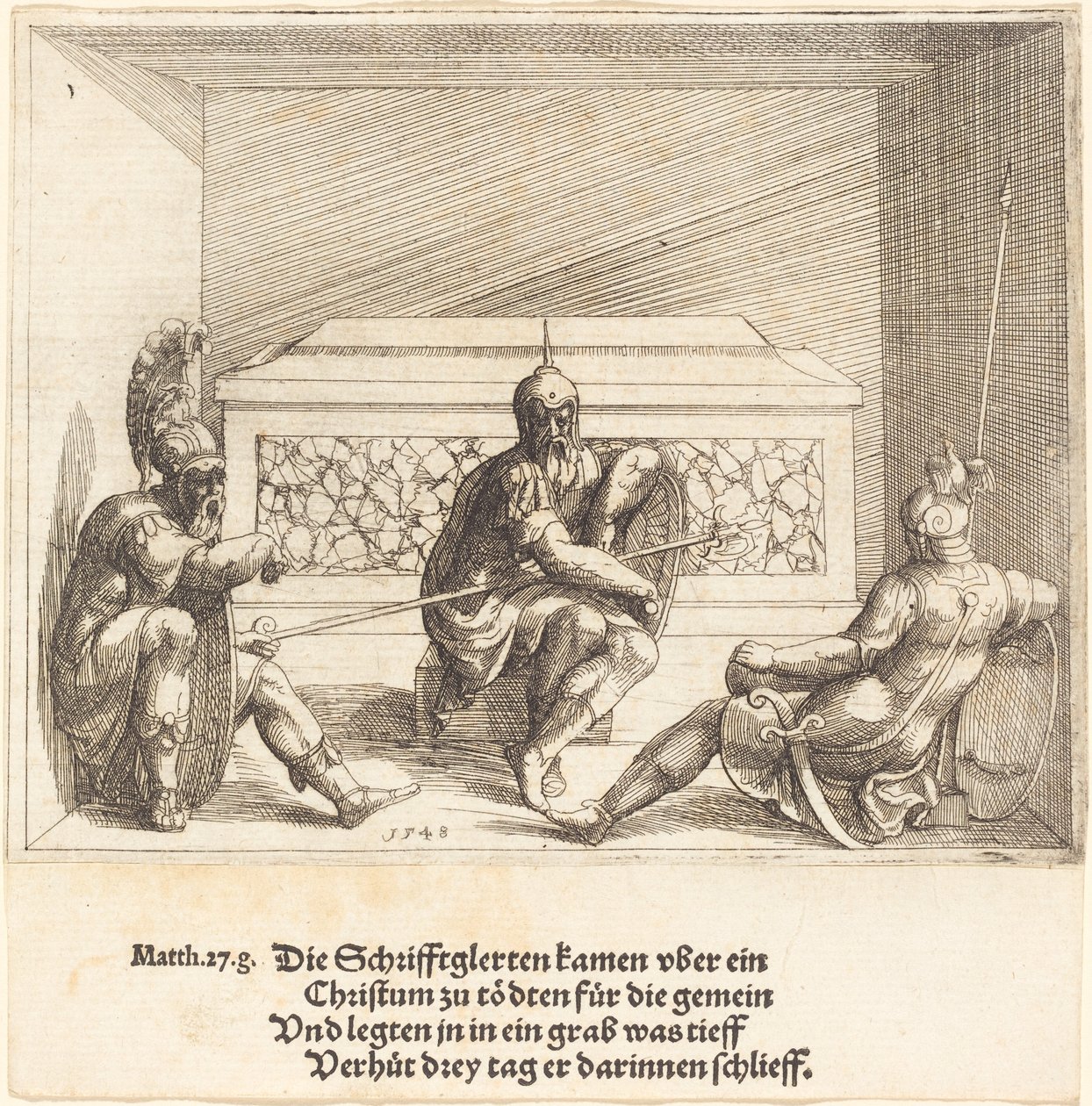 Le Christ dans le tombeau - Augustin Hirschvogel
