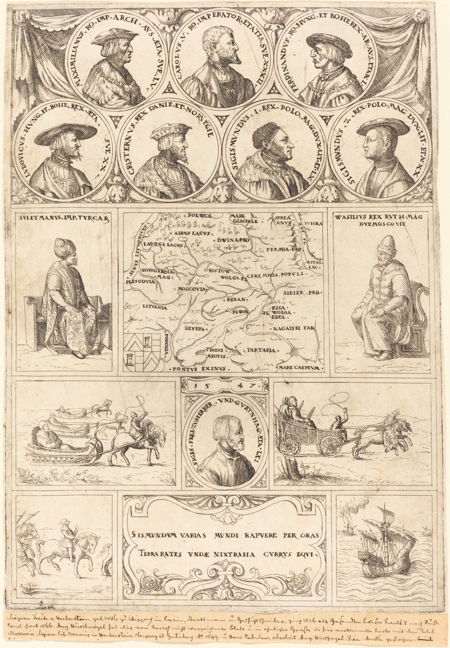 Sigismund von Herberstein, 1548 - Augustin Hirschvogel