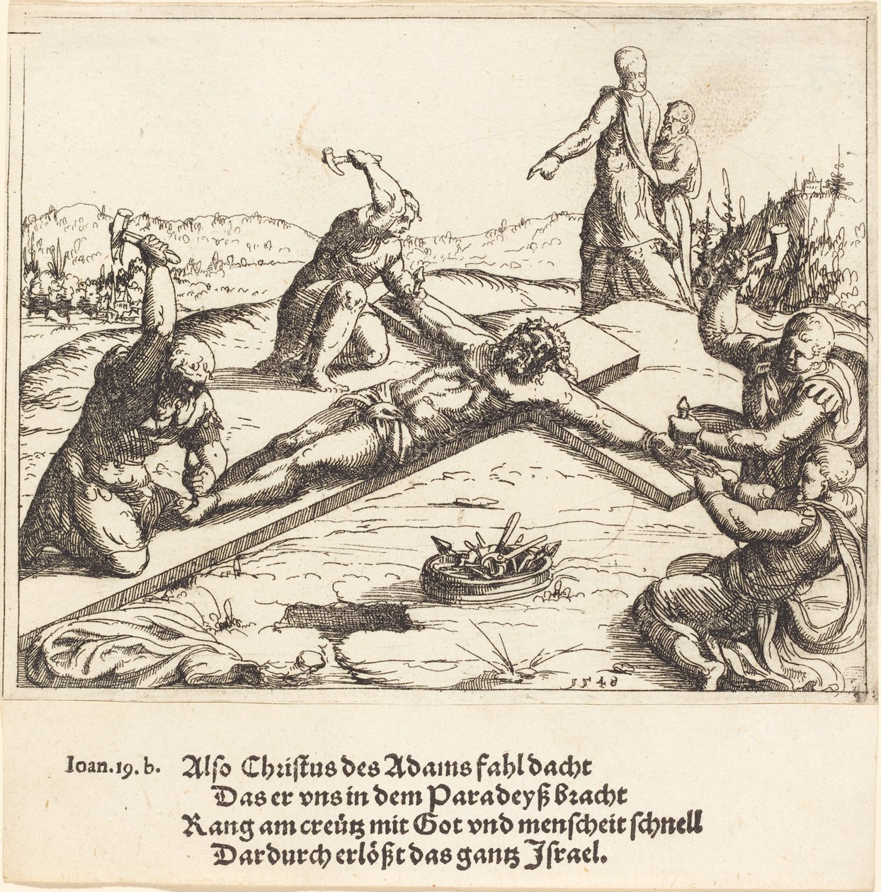 La Crucifixion, 1548 - Augustin Hirschvogel