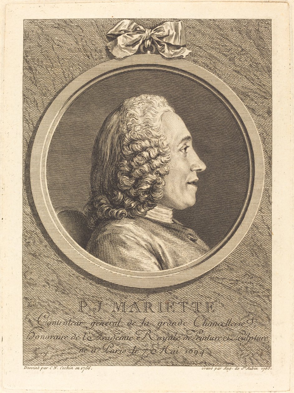 Pierre-Jean Mariette - Augustin de Saint Aubin after Charles Nicolas Cochin II