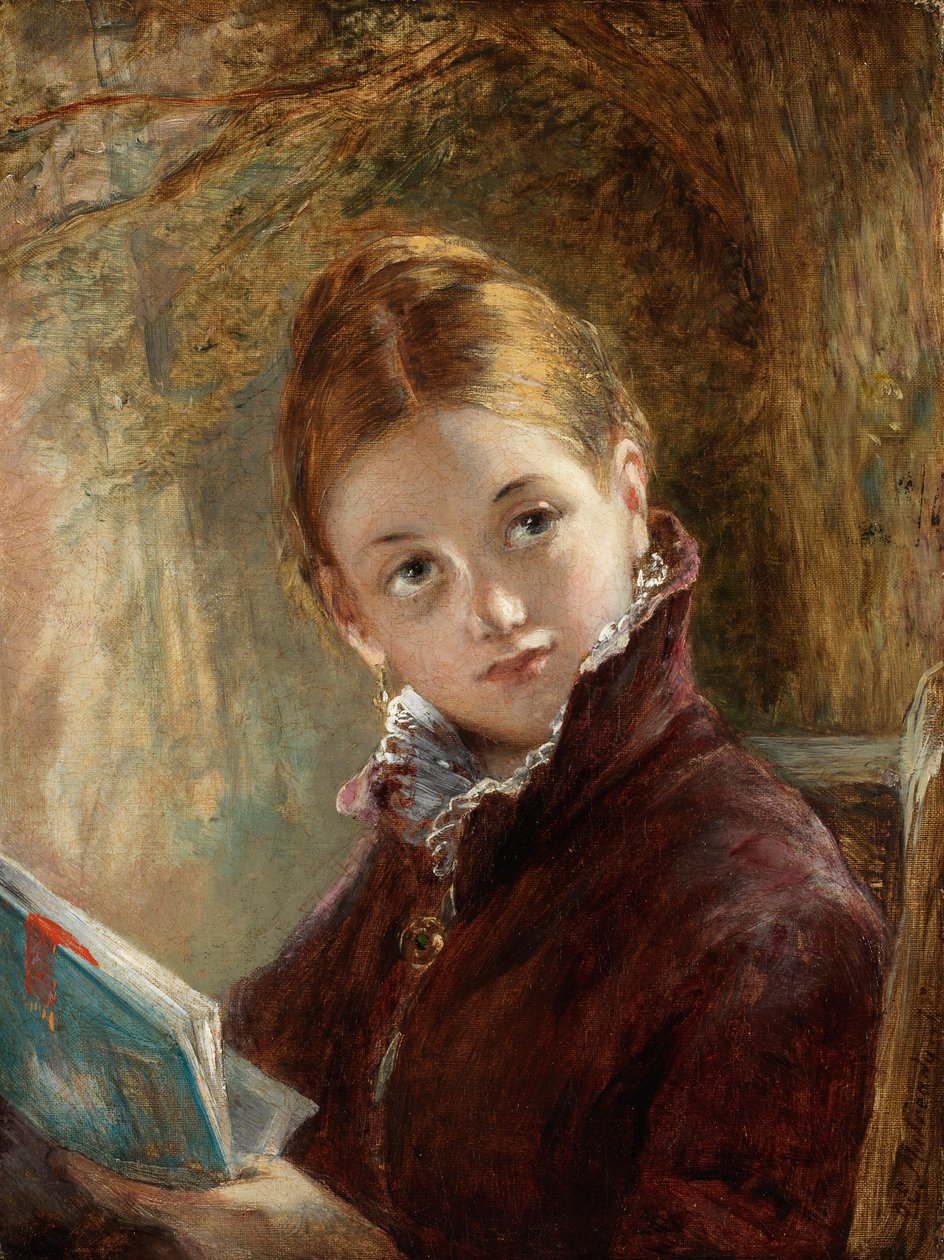 Une lecture tranquille, 1875 - Augustus Edward Mulready