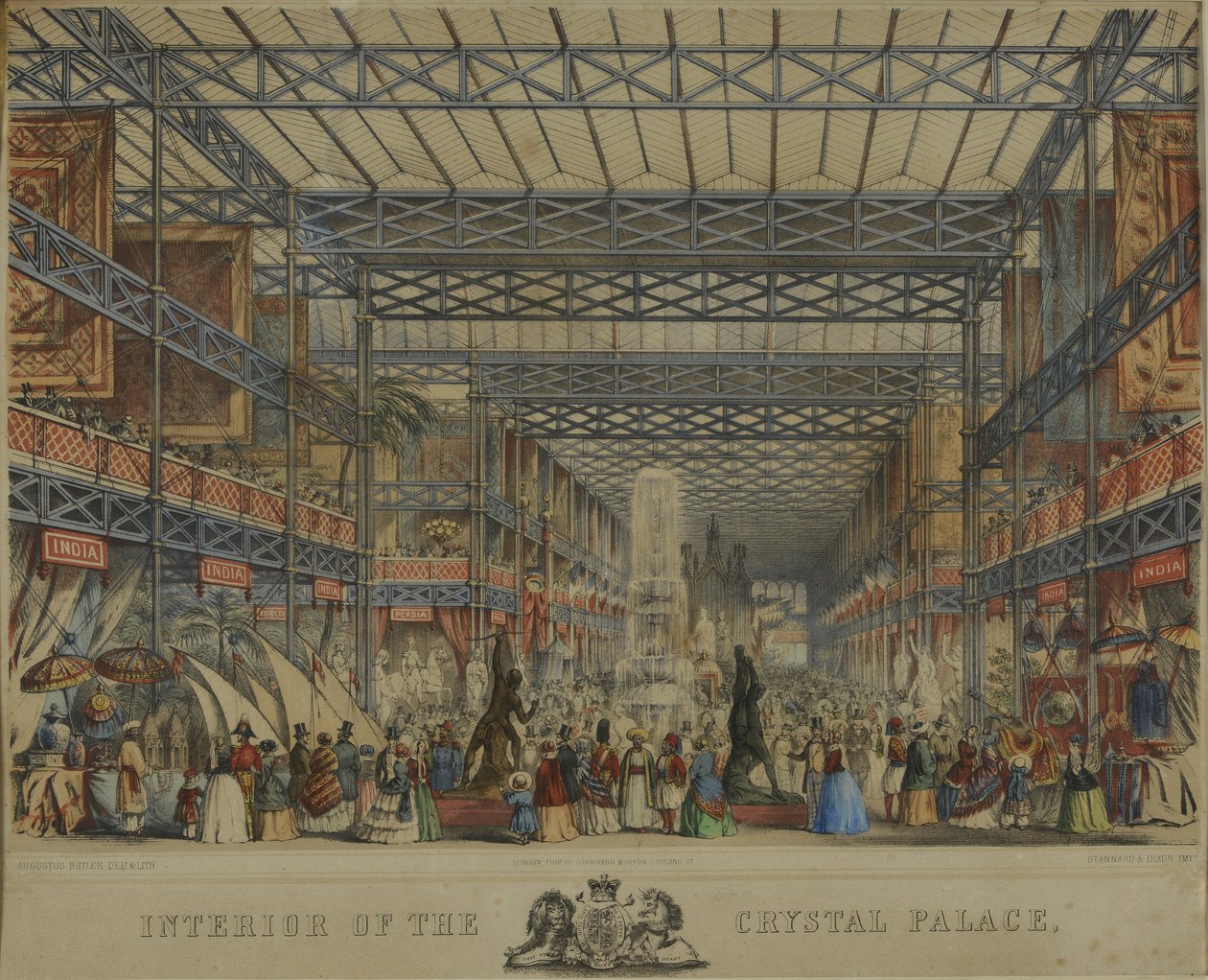 Intérieur du Crystal Palace - Augustus Butler