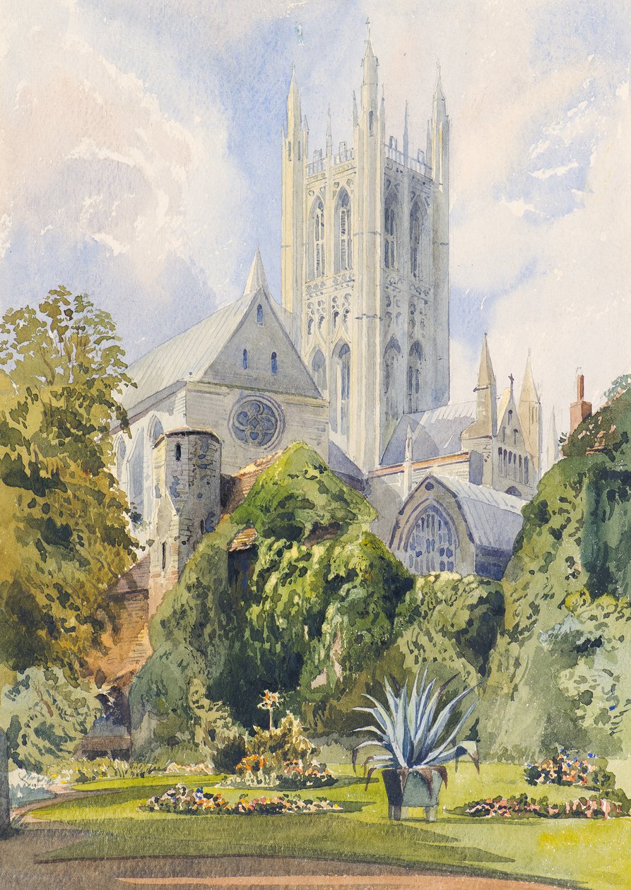 Dans le jardin du doyen, Canterbury - Augustus John Cuthbert Hare