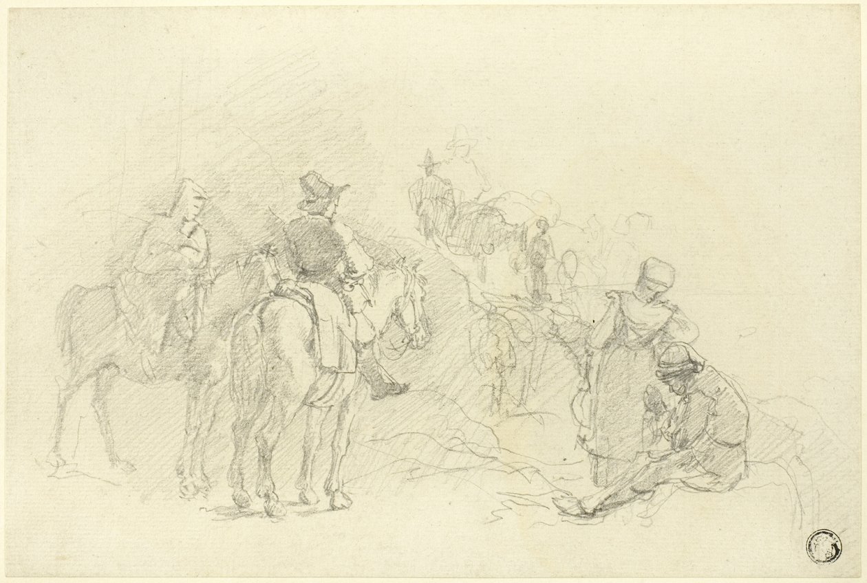 Voyageurs au repos - Augustus Wall Callcott