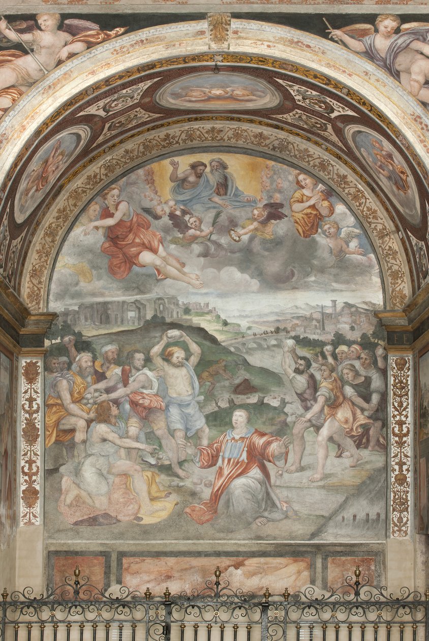 Le Martyre de Saint Étienne, Chapelle de Gauche - Aurelio Luini
