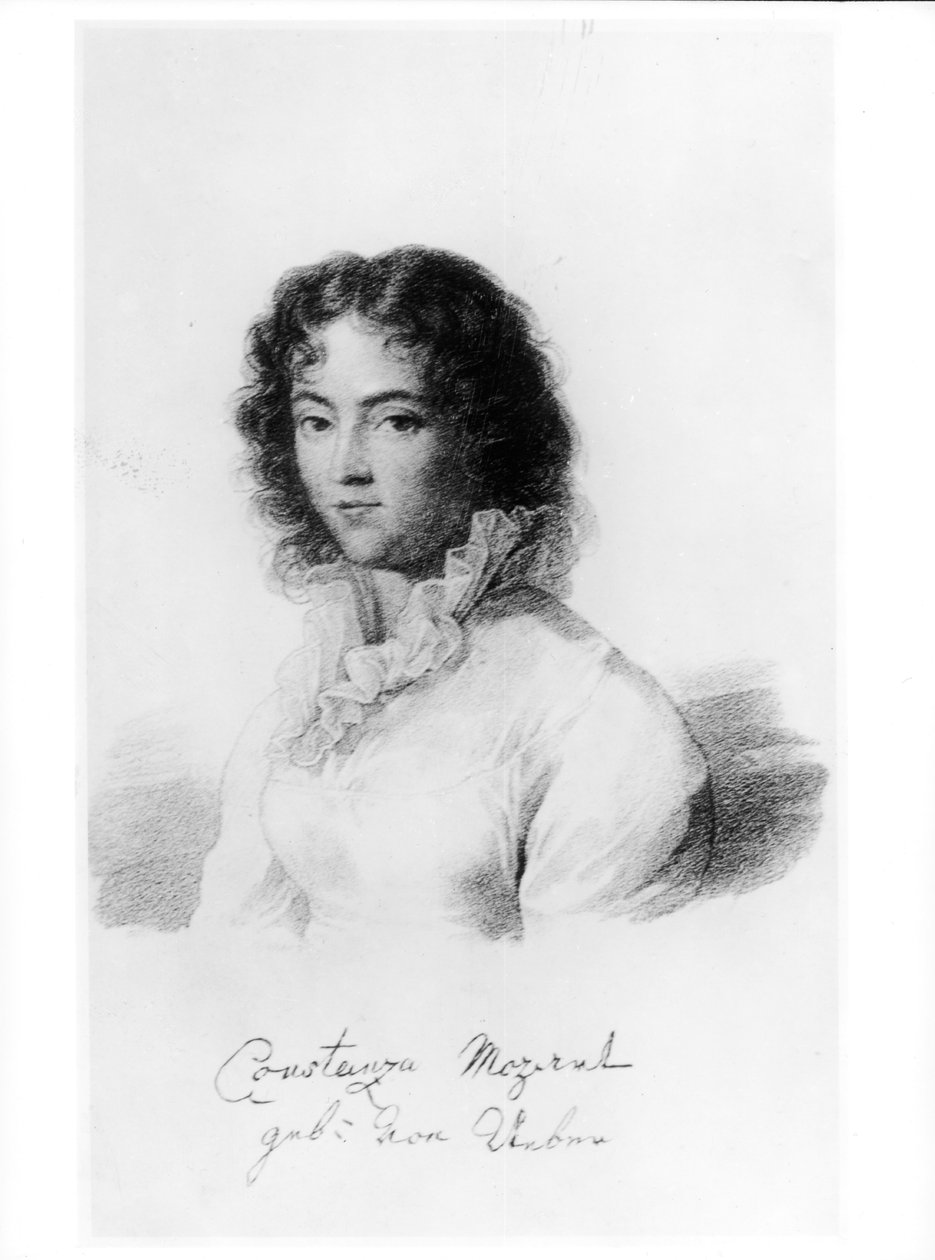 Portrait de Constanze Mozart (1762-1842) 1828 - Austrian School