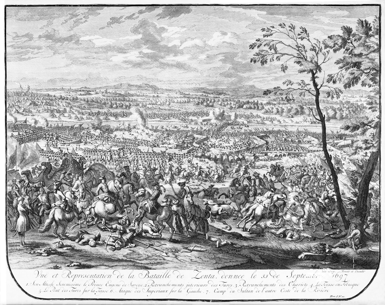 La bataille de Zenta, 1697 - Austrian School