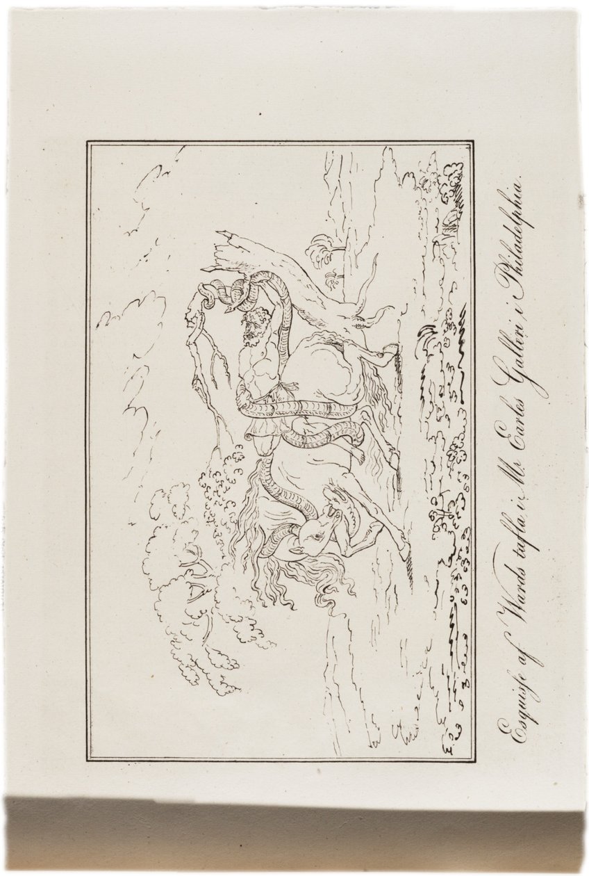 Esquisse de la peinture de Ward dans la galerie de M. Earle, Philadelphie, d