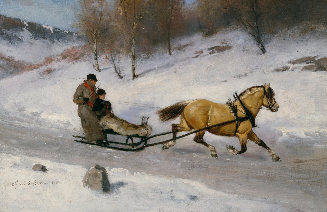 Balade en traîneau - Axel Hjalmar Ender