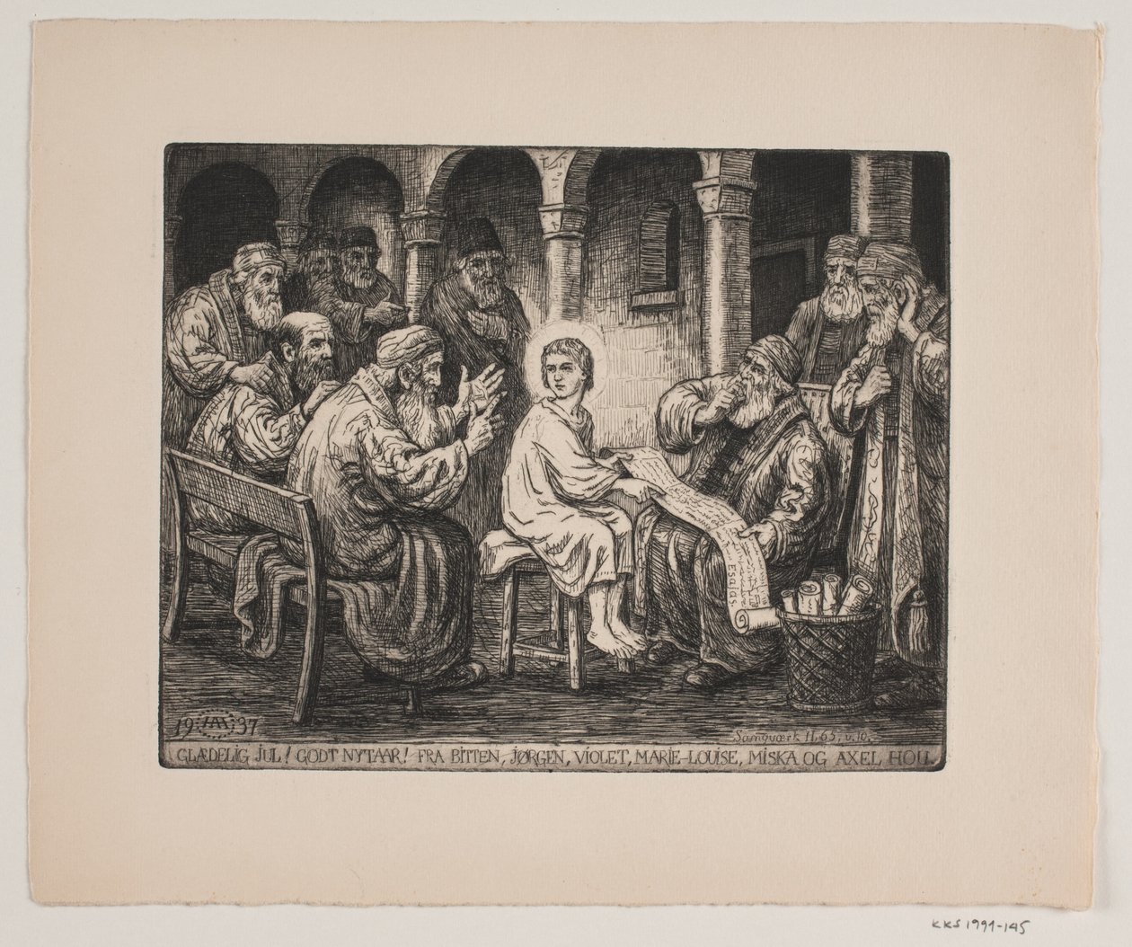 Carte de Noël et du Nouvel An - Axel Hou