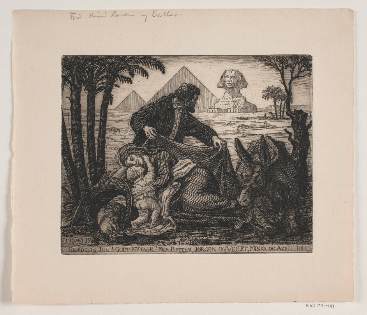 Carte de Noël et du Nouvel An - Axel Hou