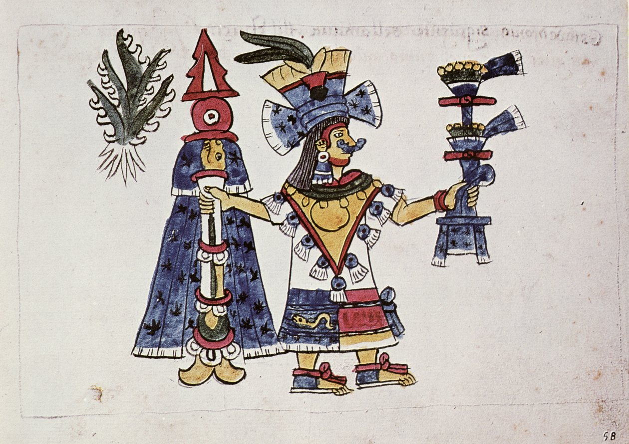 La déesse Mayahuel, du Codex Magliabechiano - Aztec