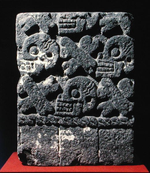 Tzompantli, période post-classique tardive (1300-1521) - Aztec Aztec