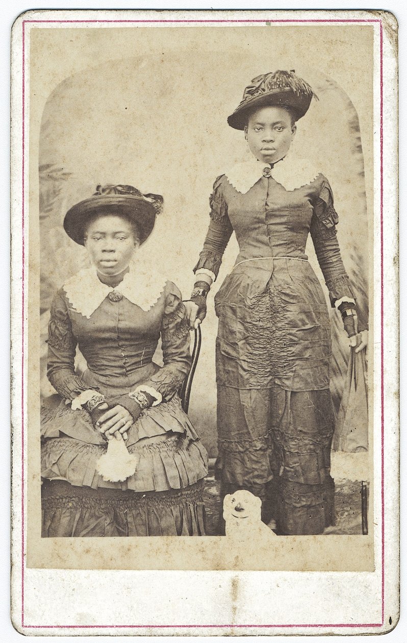 Double portrait, années 1880 (tirage albuminé) - B. J. Kuofi
