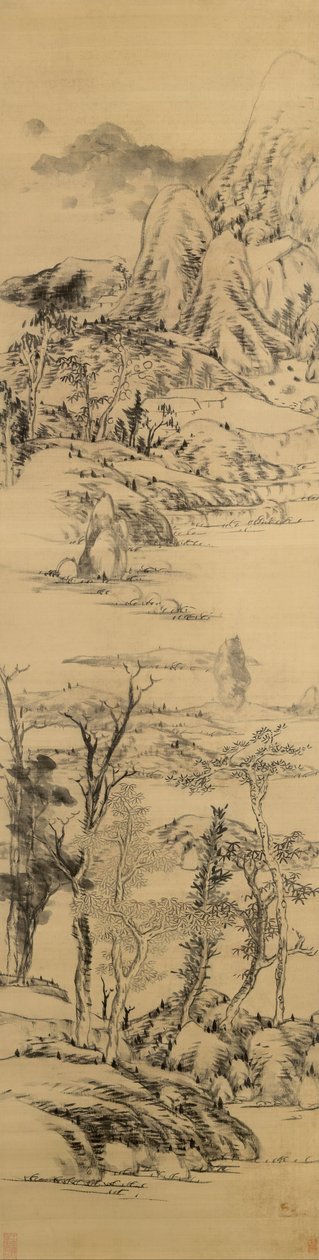 Paysage dans le style de Wang Meng (c. 1309-1385) - Bada Shanren