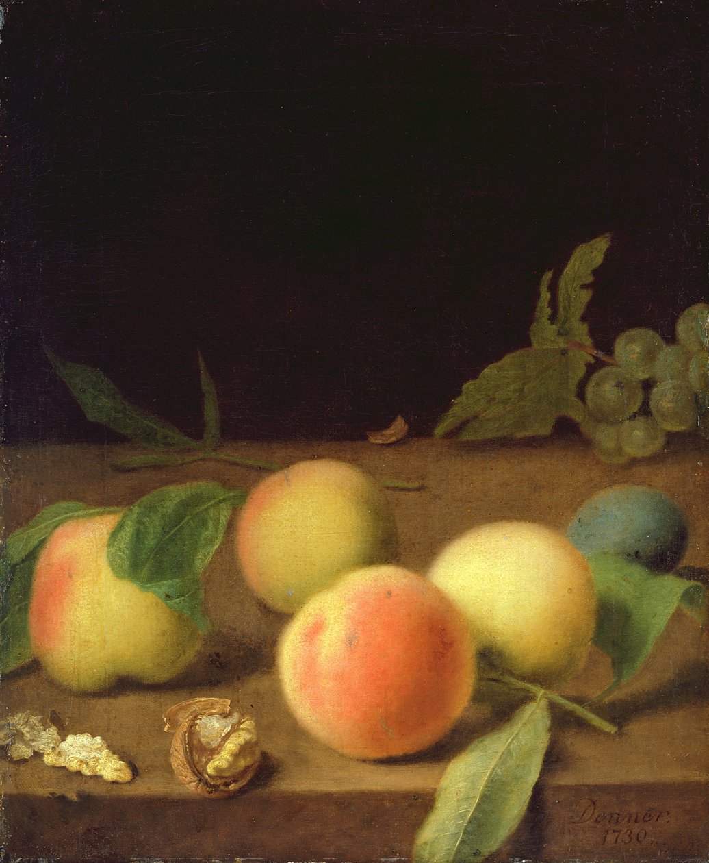 Nature morte de fruits, 1730 - Balthasar Denner