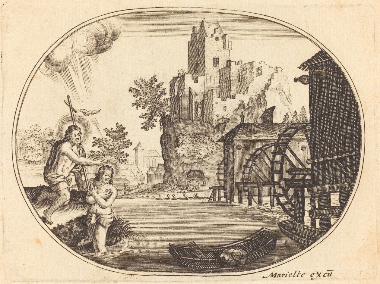 Le Baptême du Christ - Balthasar Moncornet