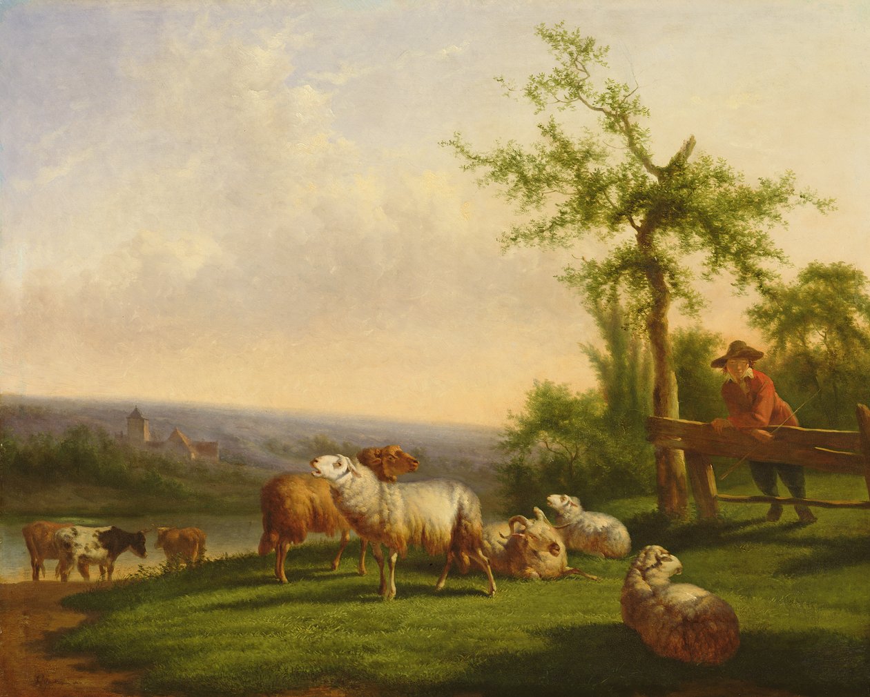 Paysage pastoral avec un troupeau - Balthasar Paul Ommeganck
