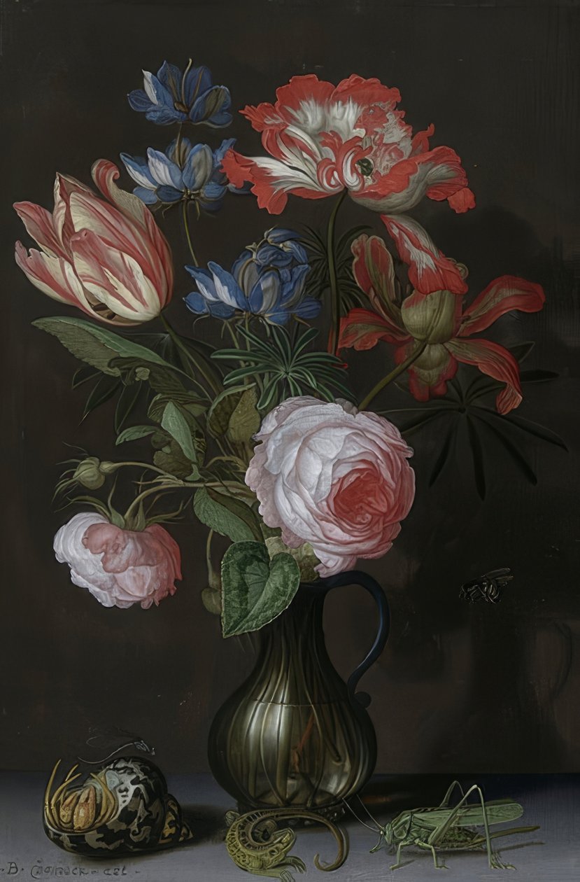Nature morte de fleurs. Vers 1630 - Balthasar van der Ast