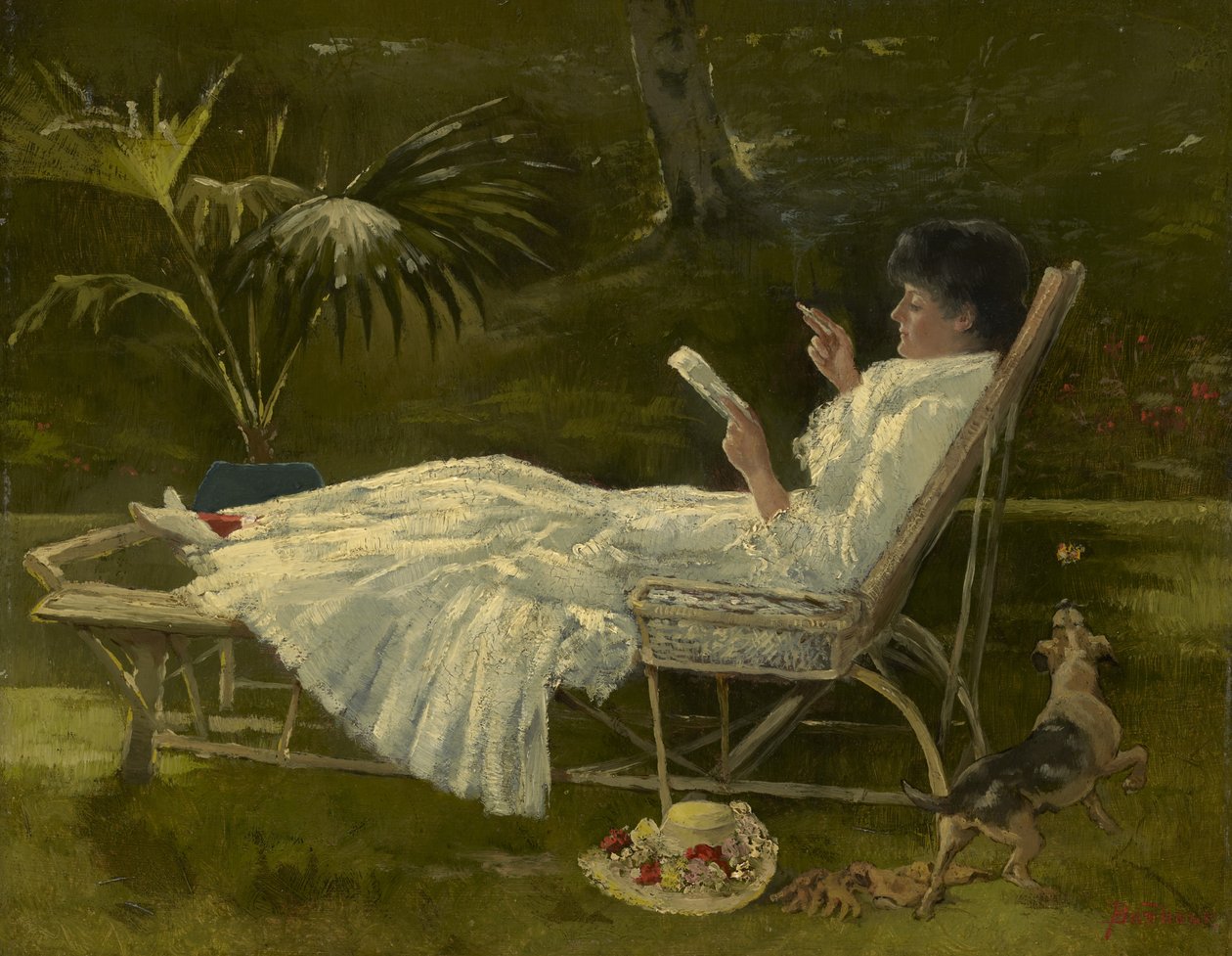 Femme lisant, vers 1910 - Barbour