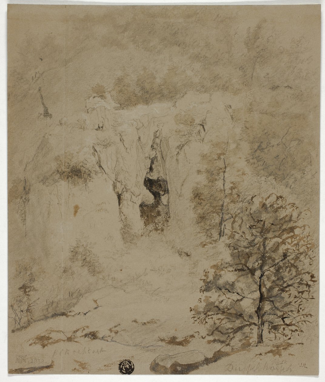 Paysage rocheux - Barend Cornelis Koekkoek