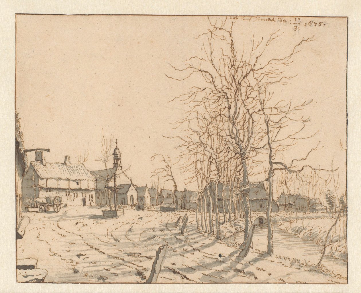 Vue de Gemert, Brabant-Septentrional - Barend Klotz (attributed to)