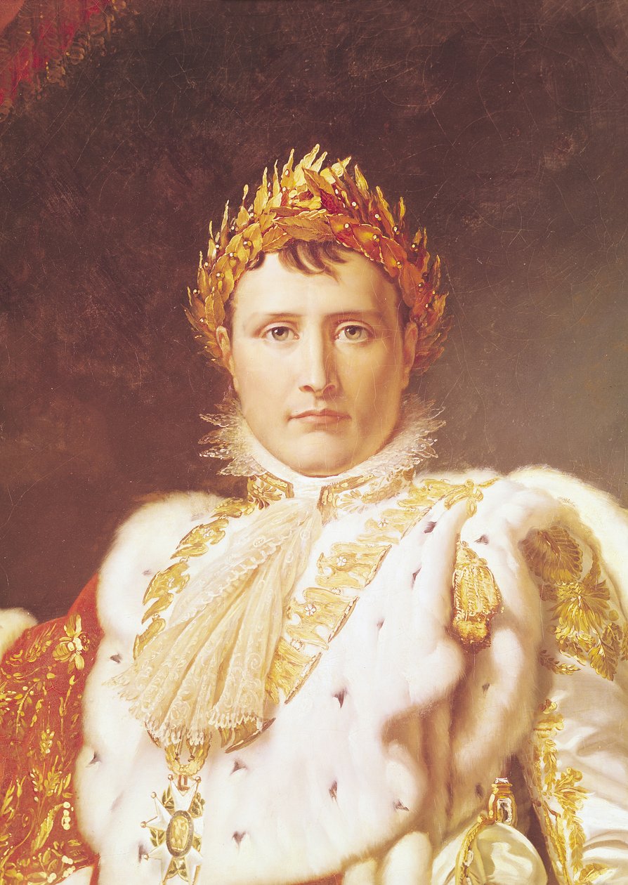 Napoléon Ier (1769-1821) en robes de couronnement, c.1804 (détail) - Baron François Pascal Simon Gérard