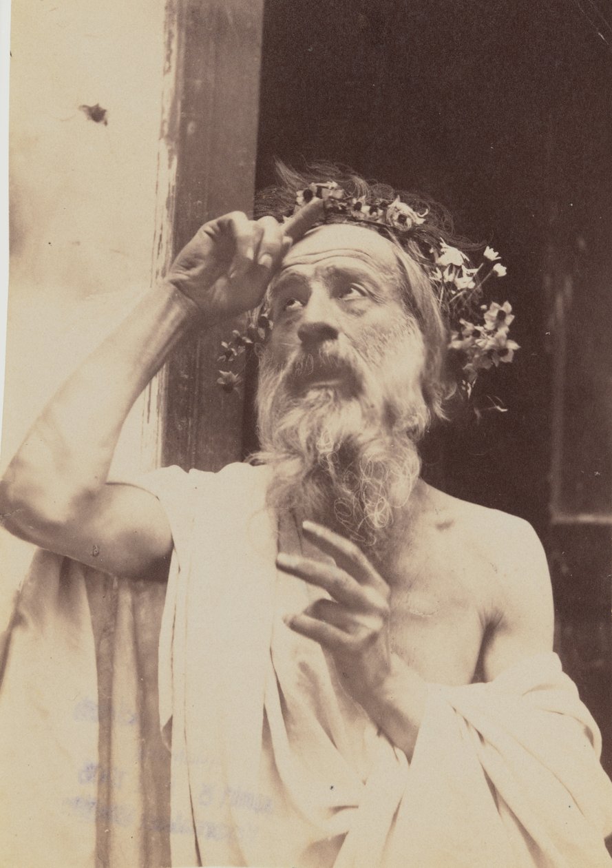 [Homme âgé avec une couronne] - Baron Wilhelm von Gloeden