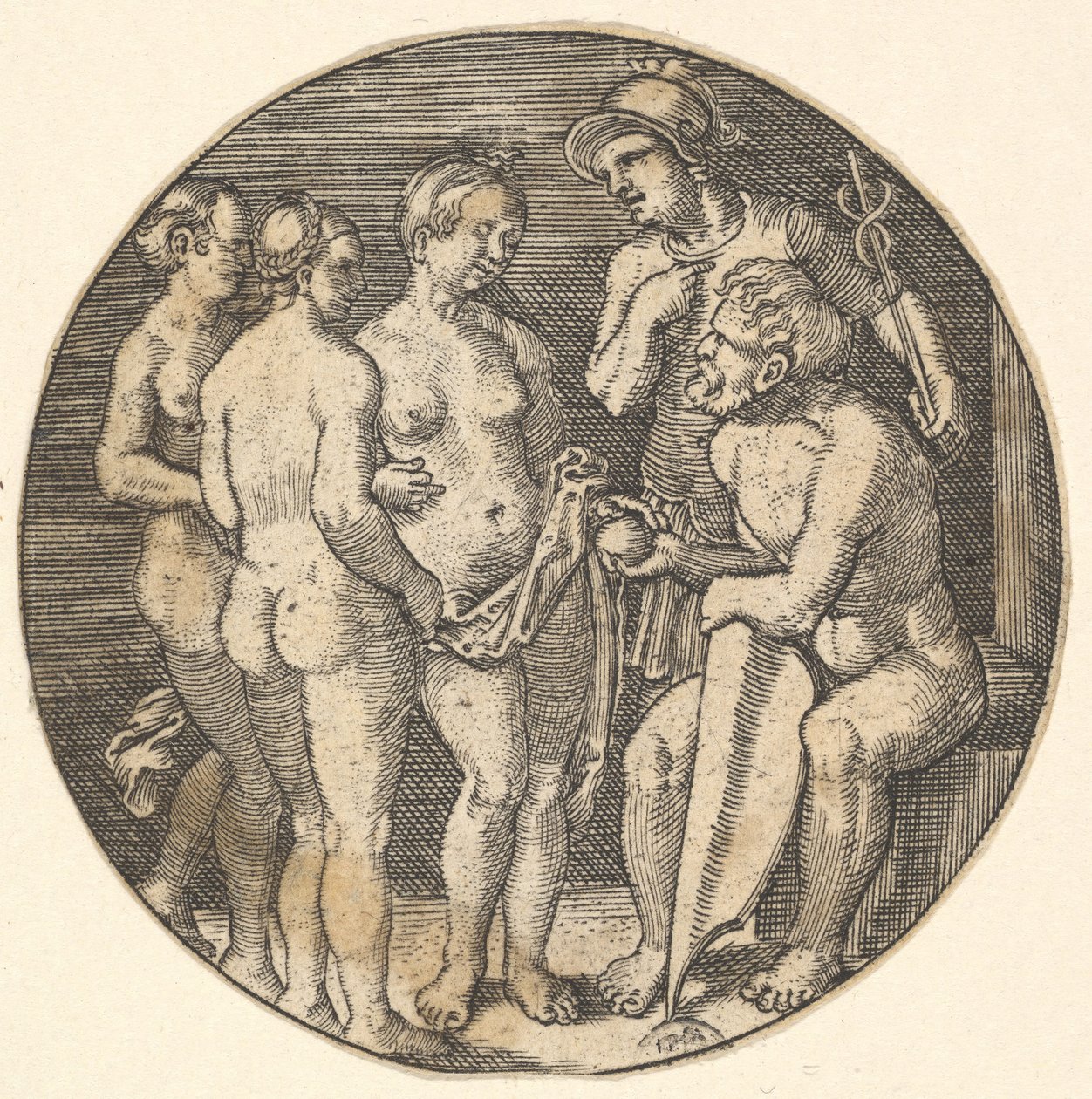 Jugement de Paris copie, 16ème siècle - Barthel Beham