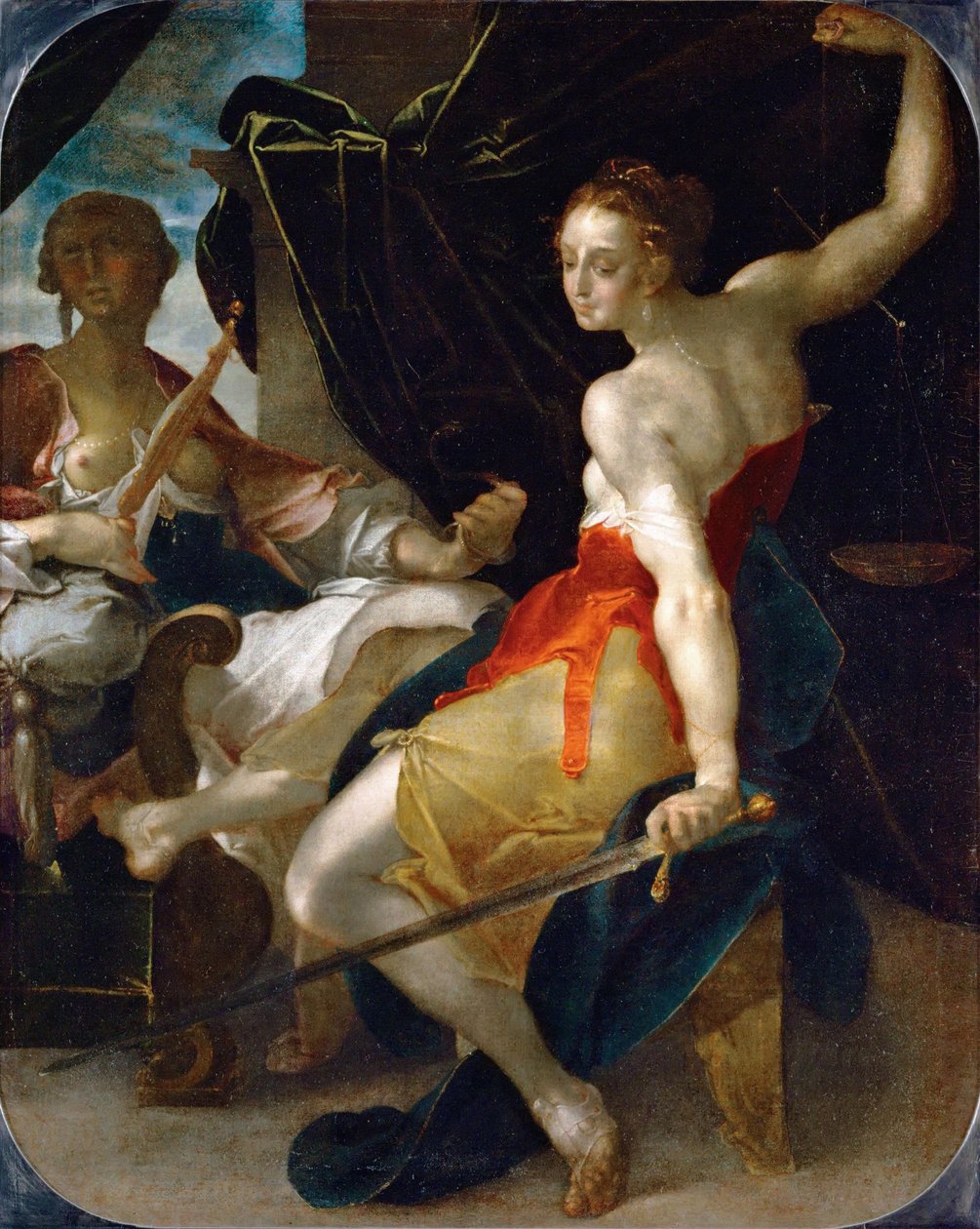 Allégorie de la justice et de la prudence - Bartholomaeus Spranger