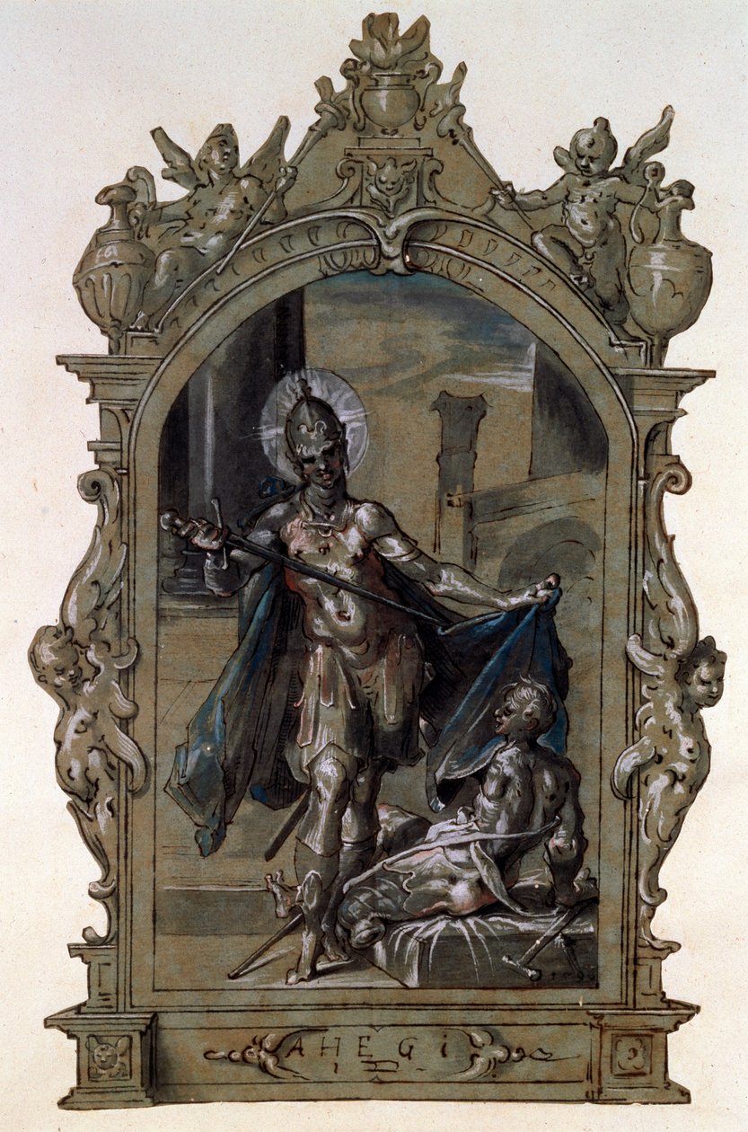 Saint Martin et un mendiant, 1596 - Bartholomaeus Spranger