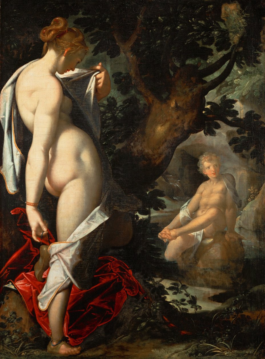 La nymphe Salmacis et Hermaphrodite, vers 1580-1582 - Bartholomaeus Spranger