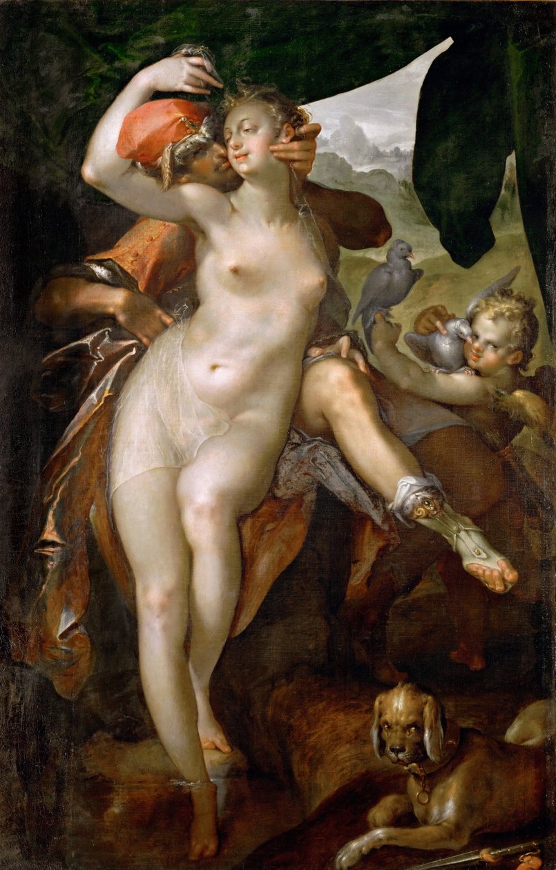 Vénus et Adonis, vers 1595-1597 - Bartholomaeus Spranger