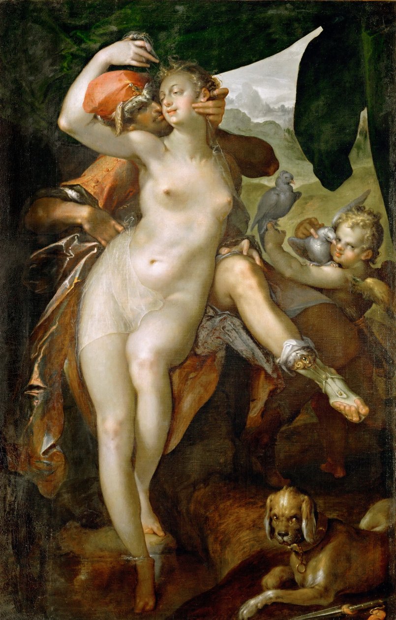 Vénus et Adonis - Bartholomeus Spranger