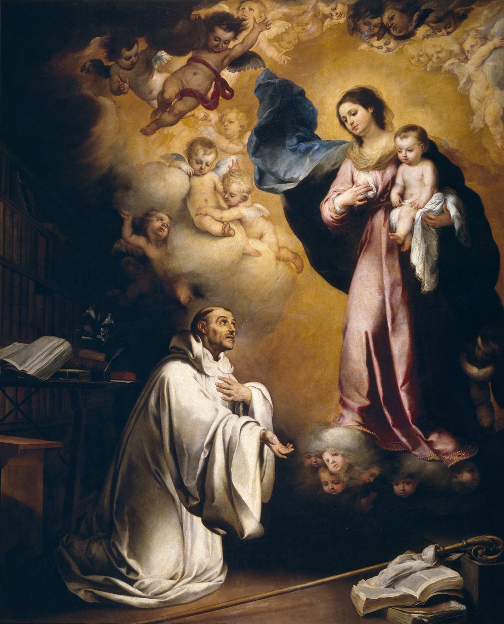 Apparition de la Vierge à saint Bernard - Bartolomé Esteban Murillo