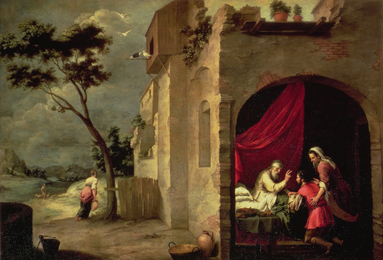 Isaac bénissant Jacob - Bartolomé Esteban Murillo