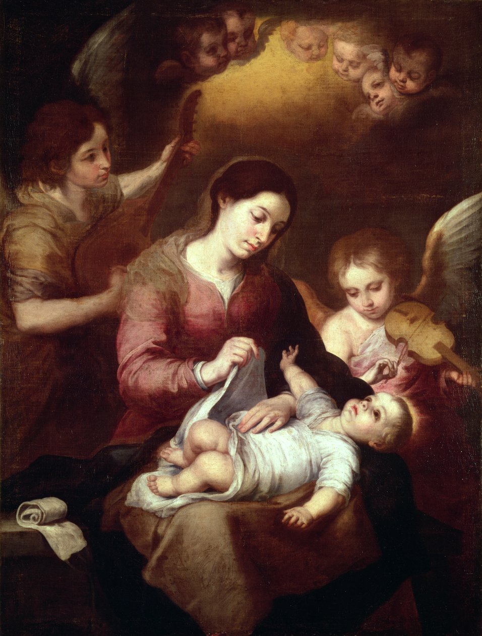 Madonna enveloppant l