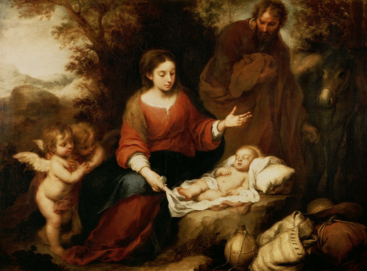 Le Repos pendant la fuite en Égypte - Bartolomé Esteban Murillo