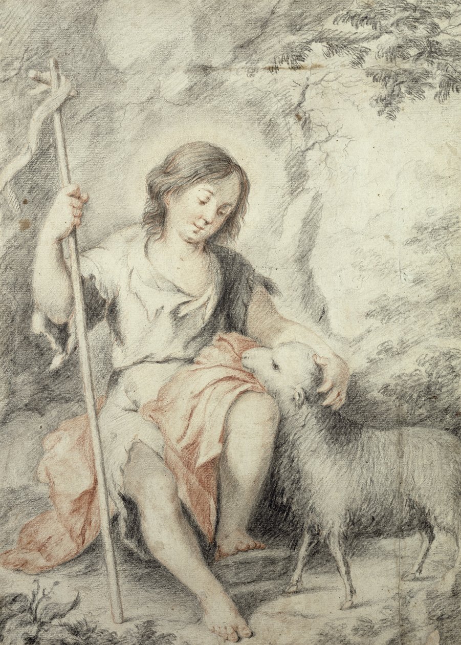 Le jeune Jean-Baptiste avec l