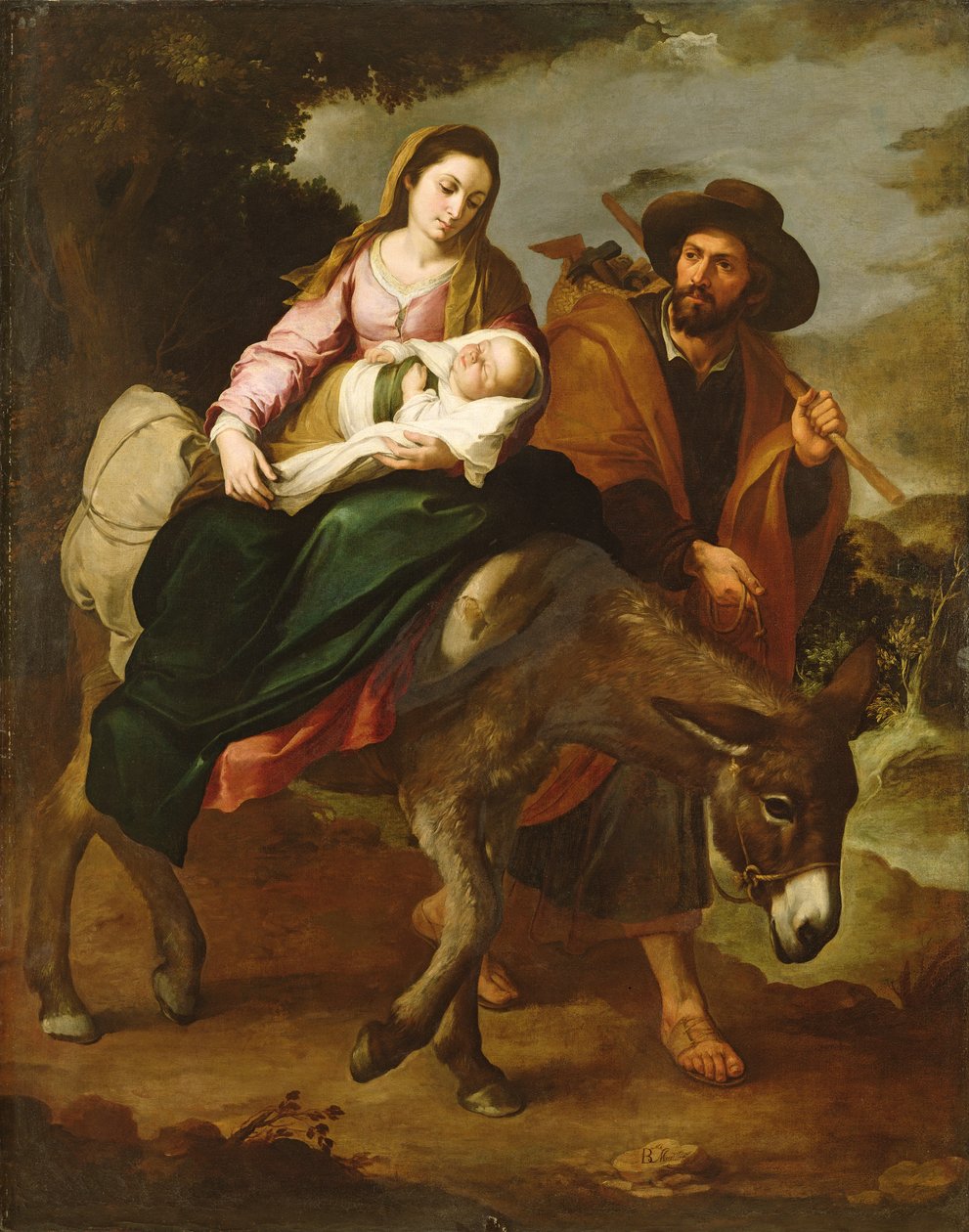 La Fuite en Égypte, vers 1647-50 - Bartolomé Esteban Murillo