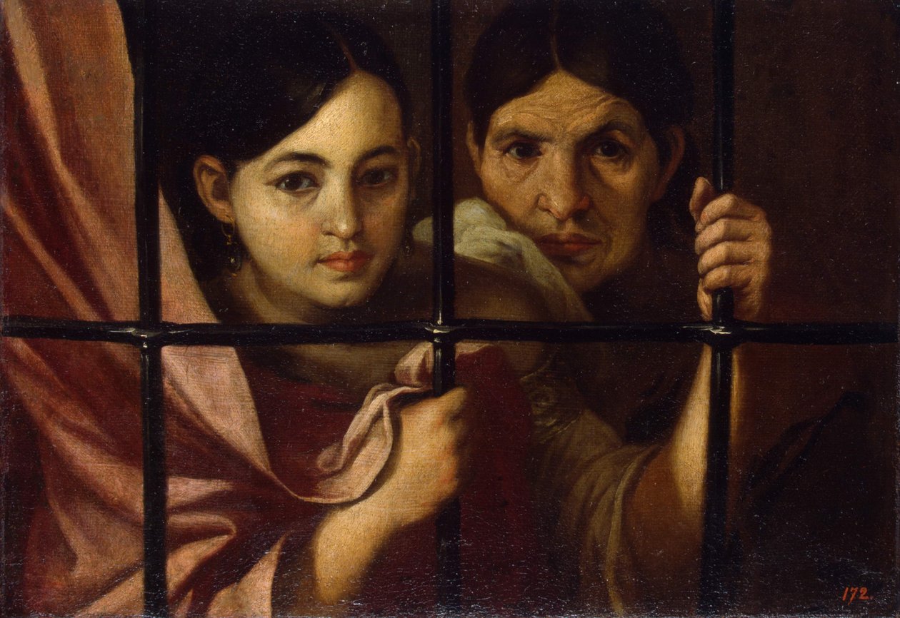 Deux femmes derrière une grille, 1645 - Bartolomé Esteban Murillo