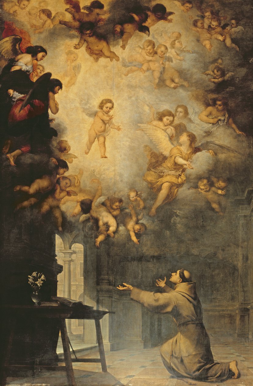 Vision de Saint Antoine de Padoue (1195-1231) - Bartolomé Esteban Murillo