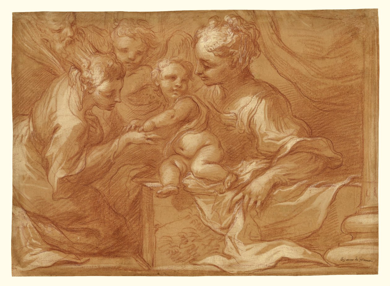 Mariage mystique de Sainte Catherine - Bartolomeo Biscaino