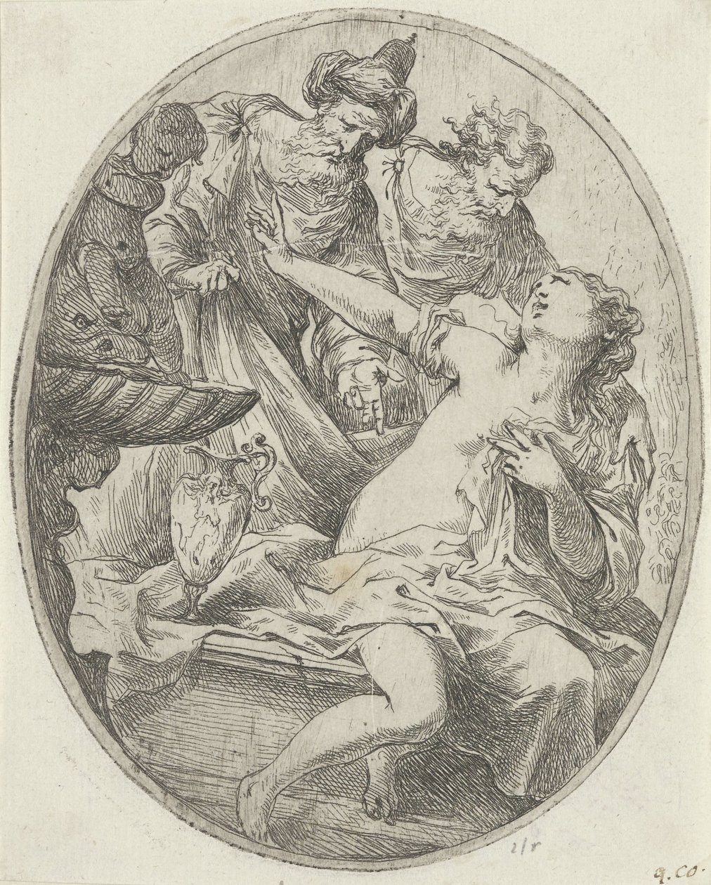 Suzanne et les vieillards - Bartolomeo Biscaino