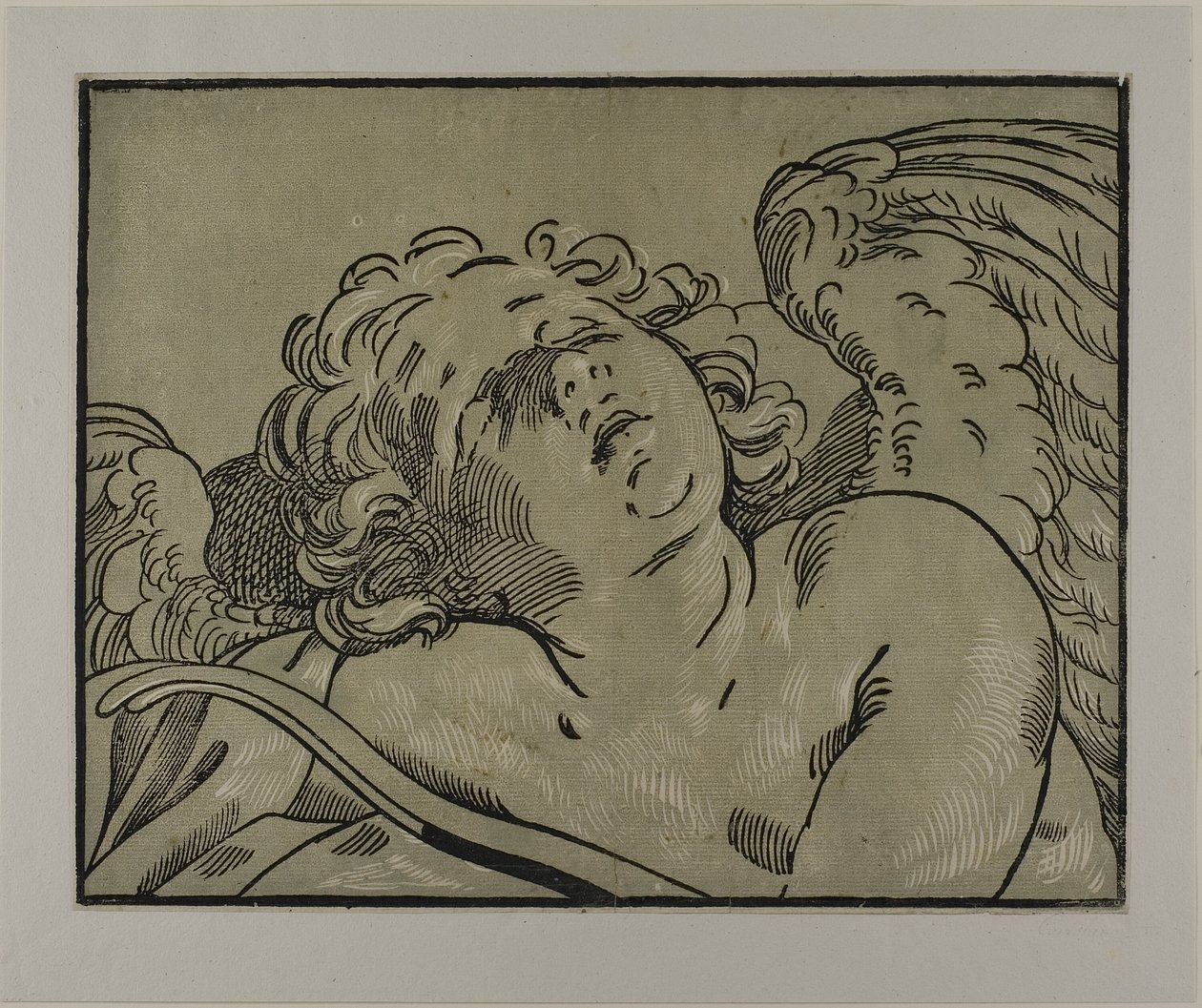 Buste de Cupidon endormi - Bartolomeo Coriolano