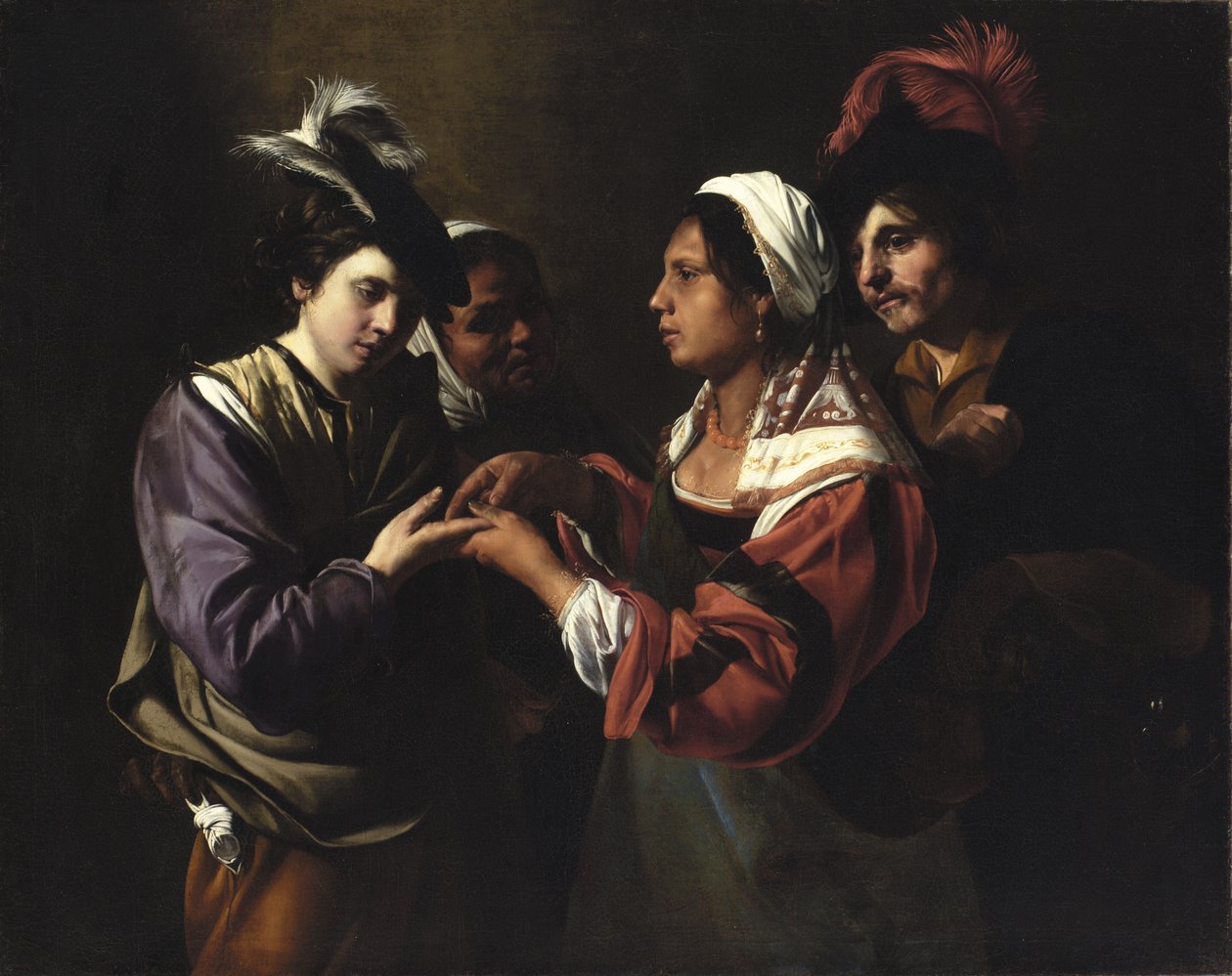 La Diseuse de bonne aventure, c.1616-17 - Bartolomeo Manfredi