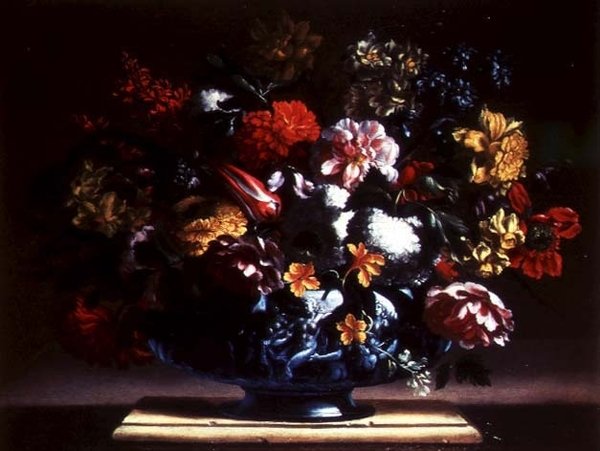 Nature morte de fleurs dans une urne - Bartolomeo Perez