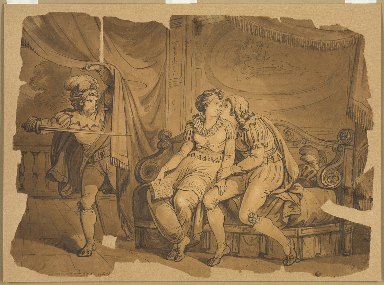 Paolo et Francesca - Bartolomeo Pinelli