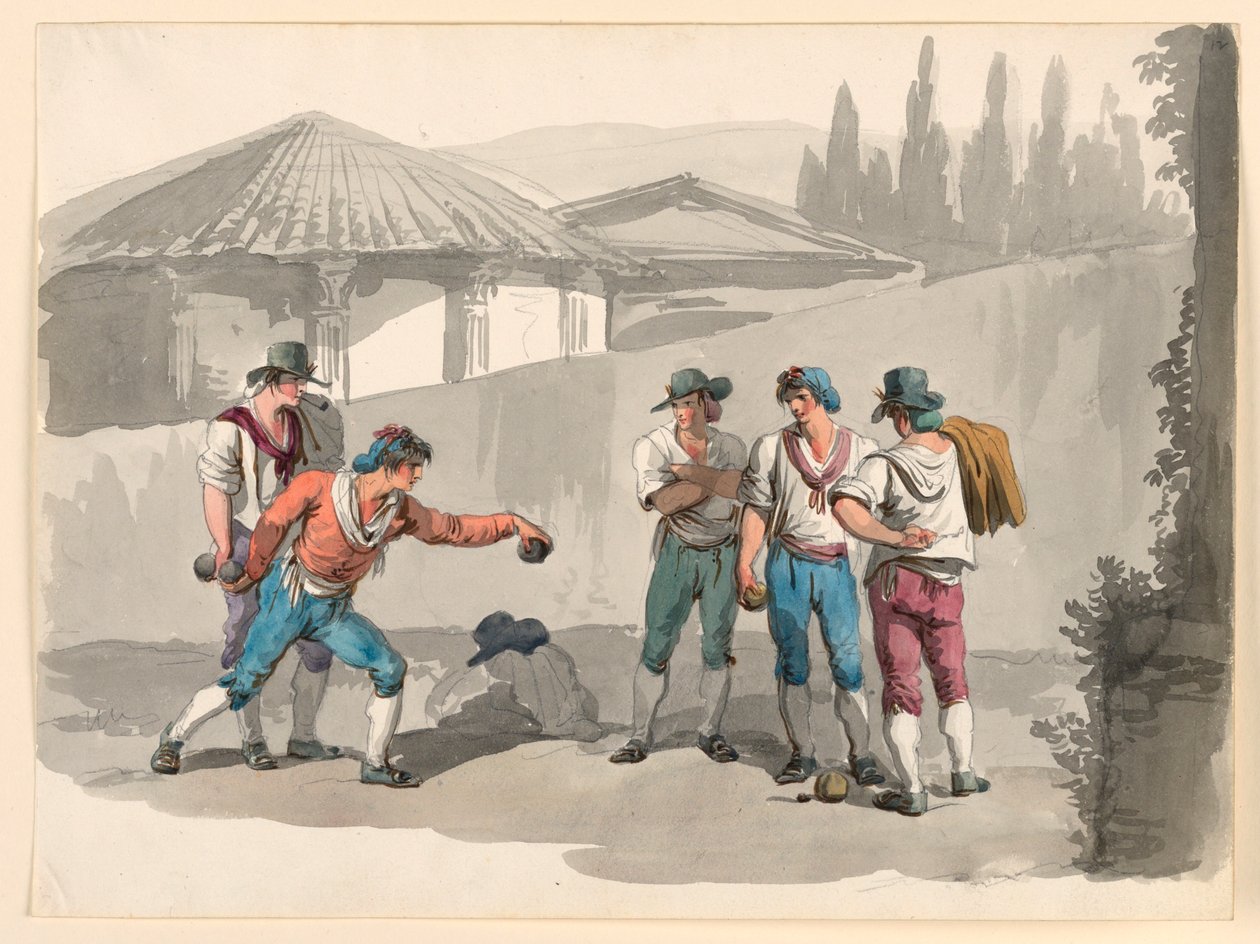 Le Jeu de Boccia - Bartolomeo Pinelli